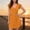 *Orange, variant on ClodeEU Women's Summer Babydoll Mini Dress ,Ruffle Sleeveless Deep V Neck Pleated Swing Flowy Tunic Dress Black,Womens Plus XL