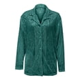 thumbnail image 5 of Oversized Tshirts Shirts for Women Long Sleeve Fashionable Sequin Lapel Solid Color Casual Shirt Short Sleeve Women's Tops, Tees & Blouses, 5 of 5