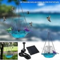thumbnail image 5 of Bain d'Oiseaux Suspendu avec Fontaine Solaire Bain d'Oiseaux Solaire Fontaines Bains d'Oiseaux Suspendus pour l'Extérieur Blu_Perfect Gift, 5 of 5