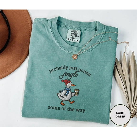 Embroidered Silly Goose Shirt, Christmas Goose Shirt Funny, Funny Xmas Shirt, Christmas Embroidered Shirt, New Year Shirt