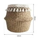 thumbnail image 1 of Paja Tejida Natural Cesta De Almacenamiento Tejida Plegable Cesta De Paja Para Plantas Guardurnaity HA040122-02, 1 of 6