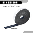 thumbnail image 4 of 1 tira de ajuste interior universal para automóvil de 13,12 pies y 4 m de longitud, accesorio de decoración de tira flexible DIY para coche, puntada azul de cuero sintético, 4 of 7