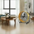 thumbnail image 7 of 30 in. 3 Speed Yellow Heavy Duty Metal Industrial Drum Fan, Air Circulation, 7 of 7