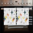 thumbnail image 2 of Colorful Diamond Kitchen Towels Set of 4, Water Absorbent Dish Towel, Modern Geometric Middle Century White Decorative Hand Towels - Quick Drying Cloth for Cooking Baking, 18x28 Inch, 2 of 8