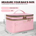 thumbnail image 3 of Bolsa de maquillaje BAFAMYE Double Layer Travel para mujer rosa, 3 of 7