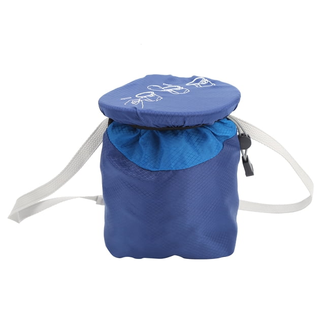 Large Capacity Drawstring Rock Climbing Magnesium Powder Bag Nylon Flannel Material 2 Colors for Indoor Outdoor Activities Rock Brushes Storage for Mountaineering Camping