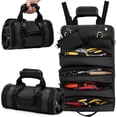 thumbnail image 1 of Bolsa Enrollable para Herramientas con 6 Bolsillos, Oxford 900D Impermeable, Organizador Portátil de Gran Capacidad para Electricistas, Mecánicos y Carpinteros (Negro), 1 of 4