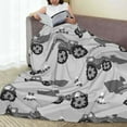 thumbnail image 6 of Sikiie Gray Tractor Ultra-Soft Micro flannel Blanket Luxury All Seasons Warm Blanket for Bedding Sofa and Travel (4 sizes)-80"x60", 6 of 7