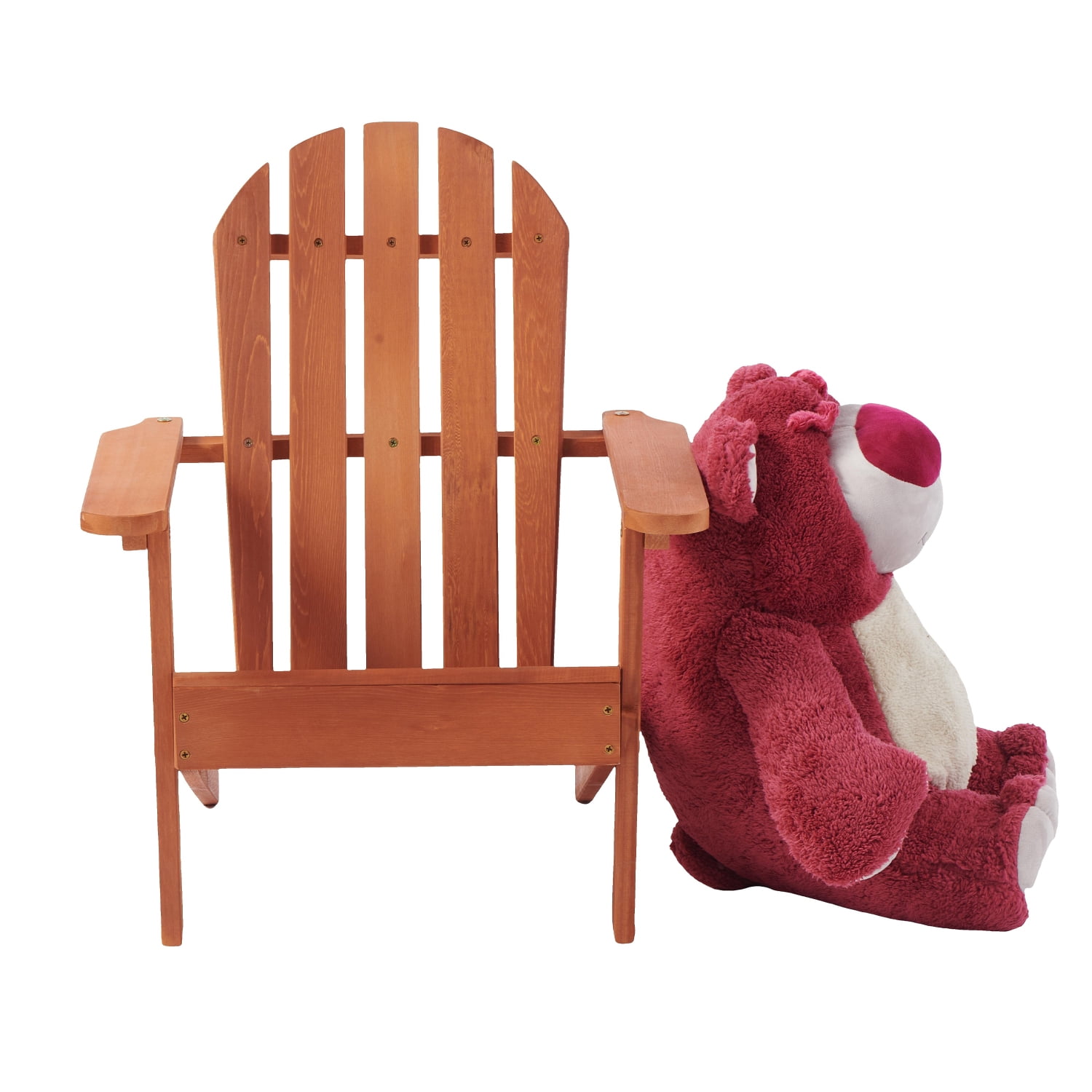 Wooden Kid‘s Adirondack Chair for Indoor and Outdoor  Natural Cedar Patio Lounge Chiar for Kids