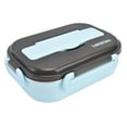thumbnail image 4 of Insulated Bento Box, Removable Leak Proof Portable Compartment Stainless Steel Lunch Box Multipurpose  For Office For Camping Blue,Pink,Green, 4 of 8