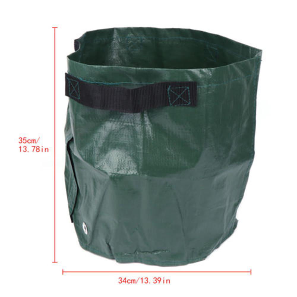 32 Gallon Collapsible Gardening Bag Leaves Spring Cleaning Bloom 4911 Green 