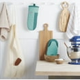 thumbnail image 2 of KitchenAid Beacon Two-Tone Oven Mitt 2-Pack Set, Aqua Sky, 5.75"x13", 2 of 7