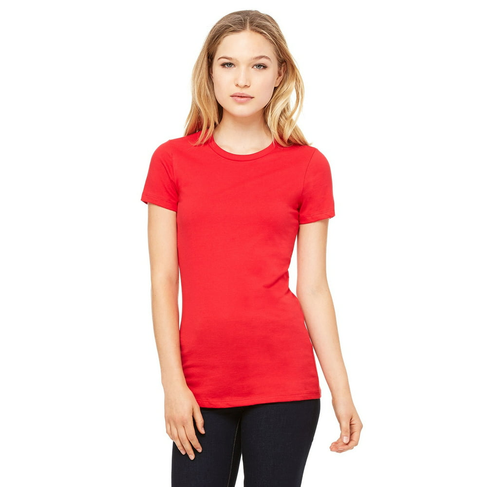 BELLA+CANVAS - The Bella + Canvas Ladies The Favorite T-Shirt - RED ...