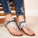 thumbnail image 4 of Zapatos con clip de verano para mujer Sandalias cómodas con cremallera Pisos Sandalias de playa informales Wmkox8yii shjk255, 4 of 7
