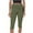Army Green, variant on Bermuda Shorts for Women Ladies' Stretchy Waistband Leggings Slim Fit Casual Summer Jean Shorts S-XL