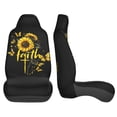 thumbnail image 4 of KAKALAD Faith Rood Sunflower Butterfly Car Accessories Seat Covers Set Vehicle Seat Covers Universal Front Seats Protector 2 Pcs, 4 of 9