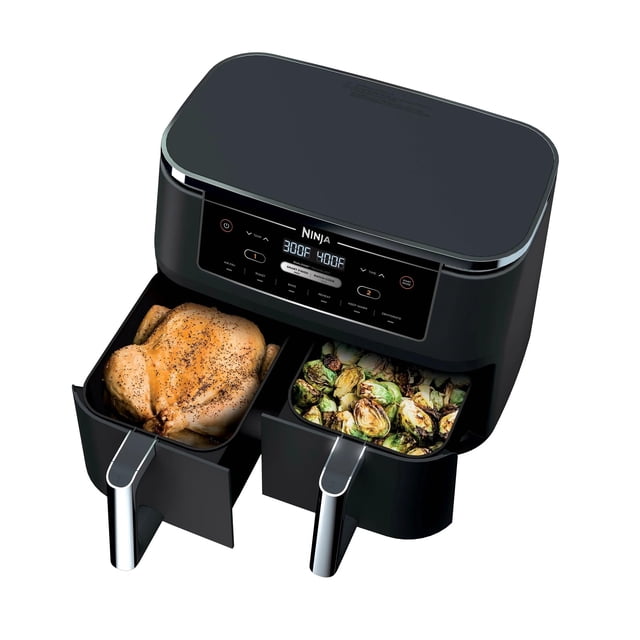 Air Fryer Ninja R-AD300CO Foodi, 10 litros, 2 cestas 6 en 1, color negro