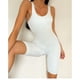 thumbnail image 4 of Body deportivo para mujer Color puro Slim Skinny Deep U Beauty Back Monos de yoga para mujer Beige M, 4 of 8
