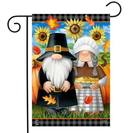 Briarwood Lane Thanksgiving Gnomes Humor Garden Flag