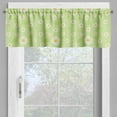 thumbnail image 2 of Ambesonne Yellow and Green Valance Pack of 2, Spring Daisy, 54"X18", Pistachio Green Marigold, 2 of 5