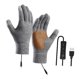 thumbnail image 3 of Guantes calefactables para hombre y mujer, ligeros, portátiles, antideslizantes, con 3 modos de calefacción. VM02 gris, 3 of 9