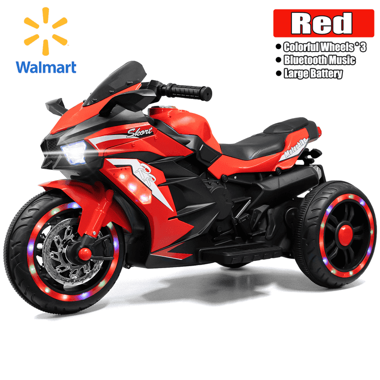 NH☆３kids Costway 3 Wheel Kids Ride On Motorcycle 6V Battery Powered