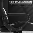 thumbnail image 4 of Gaming Chair, Office Chair High Back Computer Chair Leather Desk Chair Racing Executive Ergonomic Adjustable Swivel Task Chair with Headrest and Lumbar Support, White, 4 of 7