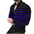 thumbnail image 1 of Camisas hawaianas de manga larga con estampado óptico y 3D, camisas de moda para hombres y mujeres, blusas casuales de playa, camisas florales de talla grande, 1 of 6