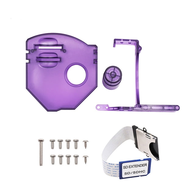 GDEMU Remote SD Card Mount Kit Extension Adapter for SEGA DreamCast VA1 Console Translucent Purple