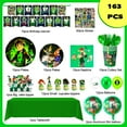 thumbnail image 3 of Ben 10 Birthday Party Supplies, 163 Pcs Ben 10 Party Supplies Include Ben 10 Birthday Cake Topper Banner Balloons Stickers & Ben 10 Party Plates Tablecloth Napkins Cups etc Ben 10 Party Decorations, 3 of 5