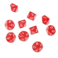 thumbnail image 4 of de 2 Dados Acrílicos Opacos D Dados para Mazmorras Y Juguetes de Dragón Rojo y negro, 4 of 7