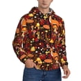 thumbnail image 2 of Salouo Warm Forest Plants and Deer Pattern Men's Fall Hoodie Sweatshirt,Sport Hoodie with Pockets for Men Pullover Casual Hooded Sweatshirt-Medium, 2 of 7