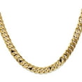 thumbnail image 2 of Primal Gold 10 Karat Yellow Gold 6.75mm Flat Beveled Curb Chain, 2 of 4