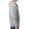 thumbnail image 4 of Jerzees Men's Adult Full Zip Hooded Sweatshirt X Sizes, Athletic Heather, 3X, 4 of 4