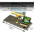 thumbnail image 3 of Gaming Mouse Pad Desk Accessories Kit, Keyboard Pad Big Mouse Pads, Desktop Computer Mat Non-Slip Rubber Base Waterproof with Stitched Edges, 35.4 X 15.7 inch for Work/Game/Office/Home, 3 of 6