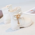 thumbnail image 4 of YMUQEIGH Kids Boots Girls Boys Shoes Side Zipper Cute Ankle Boot(Toddler/Little Kid), 4 of 7