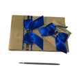 thumbnail image 2 of GUOOL Vintage Wedding Pen Set Guest Book Signing Burlap Cover Wedding Party Decoration Blue, 2 of 7