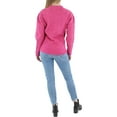 thumbnail image 2 of Avec Les Filles Women's Cable-Knit Pullover Sweater Pink M B4HP, 2 of 2