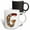 Multicolor, variant on 3drose, Cute Fall Patchwork Monogram Initial G, 11oz Mug