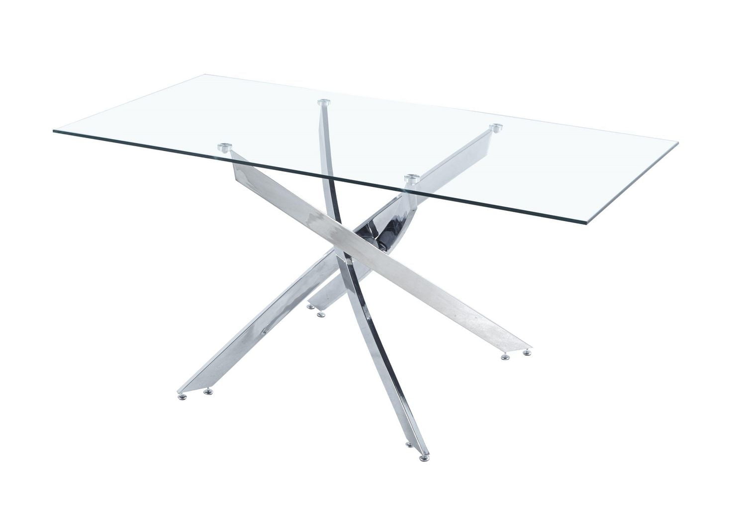 Heavenly Collection Rectangle Dining Table, Tempered Glass Dining Table, Star Glass Dining Table, Dining Table, Cross Dining Table, Modern Dining Table