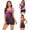 Pink Tankini Sets 23, variant on up to 30% off Usmixi Swimsuits for Women High Waist Tummy Control Plus Size 2 Pieces Swimsuits Bathing Suits Sleeveless Round Neck Striped Print Swimwears Tankini Sets Pink M Up to 65% off