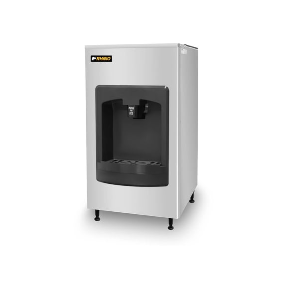 Dispensador de Hielo Comercial Rhino, 60 kg, 5 kg/min, Acero Inoxidable 304, Anti-Congelamiento Automático, Eficiencia Energética 210 W, DISHI-60