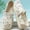 32# Light Blue, variant on Women's Loafers Slip on Shoes, Floral Embroidered Canvas Flats Non Slip Fashion Casual Walking Shoes,Pink 35