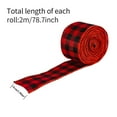 thumbnail image 2 of Clearance! CICRKHB Christmas Decorations, Christmas Wired Edge Ribbons Christmas Buffalo Plaid Ribbon Solid Color Burlap Ribbon Gingham Craft Ribbon for Christmas Diy Wrapping, Christmas Gifts Khaki, 2 of 3