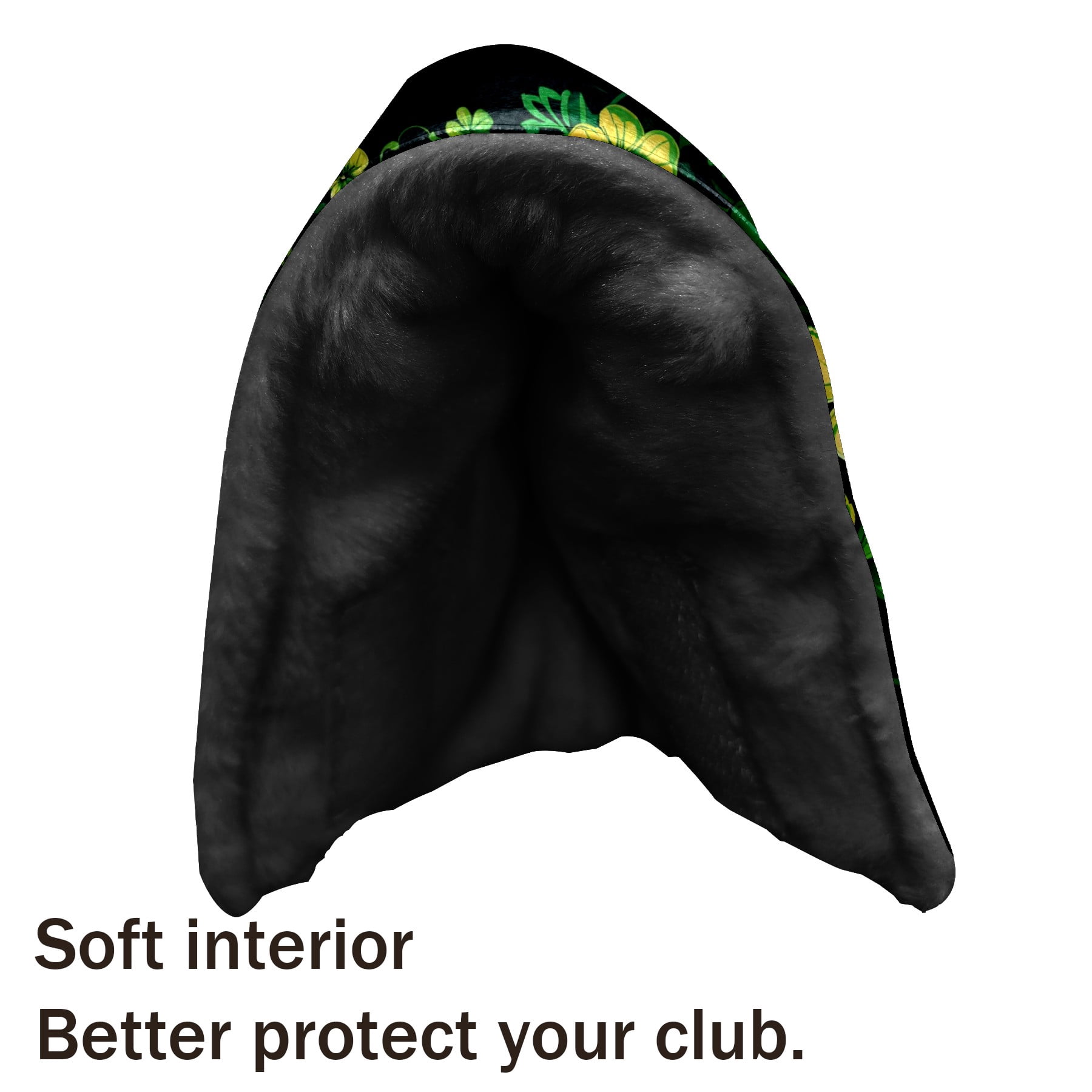 Golf Club Head Cover | Leather Golf Club Putte Headcover , Waterproof Golf Club Head Cover Set Driver Headcovers for Golf Clubs Men Women ST Patrick