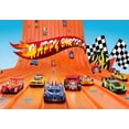 thumbnail image 3 of Fondo de fotografía de coche de carreras, decoraciones para fiesta de cumpleaños, decoración de fondo, pancarta para baby shower, foto personalizada, Caitoon Hot Wheels, 3 of 5