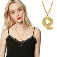thumbnail image 1 of Fiudx Collar con Colgante de Cadena con 26 Letras y Nombre En Inglés para Mujer, 1 of 4