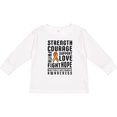 thumbnail image 3 of Inktastic Multiple Sclerosis Awareness Strength Courage and Support Boys or Girls Long Sleeve Toddler T-Shirt, 3 of 5