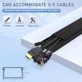 thumbnail image 5 of Cable Cover Wall - Large Cord Covers for Wires on Wall, 157 Inches TV Cable Hider Wall Kit, Black, 5 of 6