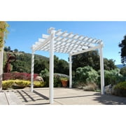 DuraTrel Princeworth 106" W x 106"D x 96"H White Vinyl Pergola